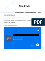 Actividades Primarias de La Cadena de Valor - Cómo Implementarlas