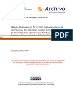 Méndez Rodríguez, E. M. (1999) - Globalización de La Información. En: Mercedes Caridad Sebastián (Coord.) - Ramón Areces: Madrid, Pp. 59-87