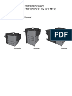 Laserjet Enterprise M806 Laserjet Enterprise Flow MFP M830: Troubleshooting Manual