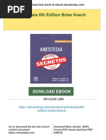 Full Download Anestesia 6th Edition Brian Keech PDF