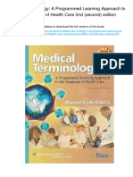 Medical Terminology: A Programmed Learning Approach To The Language of Health Care 2nd (Second) Edition.