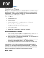 MySQL Triggers