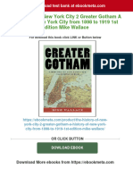 (PDF Download) The History of New York City 2 Greater Gotham A History of New York City From 1898 To 1919 1st Edition Mike Wallace Fulll Chapter