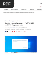 How To Bypass Windows 11's TPM, CPU and RAM Requirements - Tom's