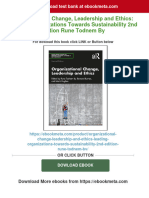 Get Organizational Change, Leadership and Ethics: Leading Organizations Towards Sustainability 2nd Edition Rune Todnem by Free All Chapters