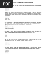 Evaluation Exam in Algebra and Trigonometry