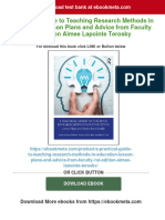 A Practical Guide To Teaching Research Methods in Education: Lesson Plans and Advice From Faculty 1st Edition Aimee Lapointe Terosky