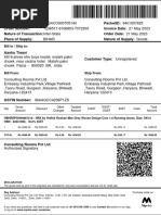 Bill To / Ship To:: Qty Gross Amount Discount Other Charges Taxable Amount CGST SGST/ Ugst Igst Cess Total Amount