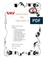 Sistema DE Archivo: Sistemas de Archivos Lic. Rosio Romero Alanez