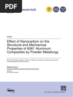 Effect of Nanocarbon On The Structural and Mechanical Properties of 6061 Aluminum Composites by Powder Metallurgy