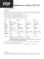 Plan de Entrenamiento para Maratón 42K