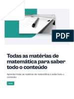 Todas As Materias de Matematica para Saber Todo o Conteudo