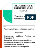 Estrutura de Dados - Unidade 4 - Funções, Matrizes, Ponteiros e Arquivos