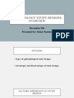 Epidemiological Study Designs