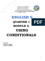 Quarter 1 Module 2 Conditionals-Melc2