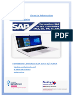 Présentation Formations SAP