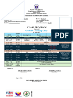 Grade 5 - Morning Glory Class Program