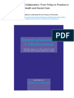 Final ScribdInterprofessional Collaboration: From Policy To Practice in Health and Social Care., 978-1583911761