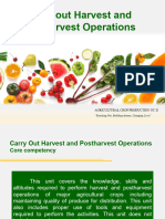 8carry Out Harvest and Postharvest Operations