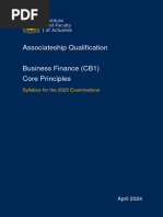 Cb1 Business Finance Syllabus 2025