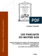 Loyseau Les Fabliaux Du Moyen Age