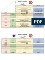 Class Schedule 2023-2024 - First Sem