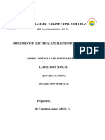 Control and Instrumentation Lab Manual