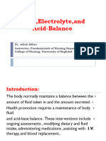 Fluid and Electrolyte