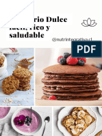 Recetario Saludable Dulce