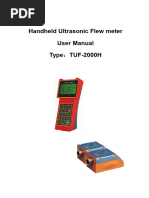 Handheld Ultrasonic Flew Meter User Manual Type : TUF-2000H