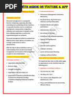 HRM Module D Bullet Point