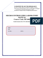 CSE - DS-Microcontrollers Lab Manual-V8.B