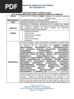 Acta Manipuladoras - Limpieza, Desinfeccion y Productos Quimicos