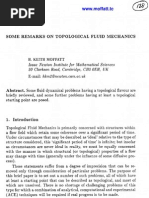 H.K. Moffatt - Some Remarks On Topological Fluid Mechanics