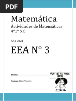 Actividades de Mateméticas 4°1° SC - COMPLETO