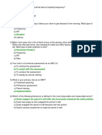 RBT Exam Answer Key