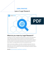 Types of Legal Research - Legodesk