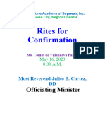 Rites For Confirmation2023