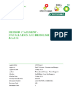 UCC-900-WPK-CU-BP2-0018 - Method Statement For Installation and Demolish Fencing & Gate