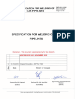 GMT-QS-L2-206 Specification For Welding of Gas Pipelines R0 31-12-2019