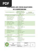 Comparing and Cross Matching of Competencies