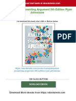 Get Analysing and Presenting Argument 5th Edition Ryan Johnstone Free All Chapters