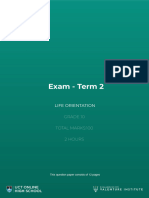 G10 - Life Orientation - Term 2 - Question Paper