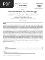 Extraction and Transport of Metal Ions and Small Organic Compounds Using Polymer Inclusion Membranes PIMs