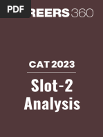 CAT 2023 - Slot 2 Analysis PDF