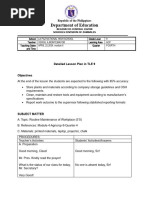 Detailed Lesson Plan in TLE 9 For Demo