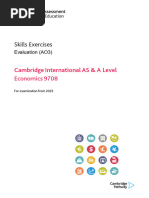 Skills Exercises: Cambridge International AS & A Level Economics 9708