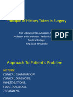 Principle of History Taken in Surgery - PPTX Prof.a.albassam