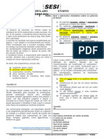 Caderno 1 - Simulado 1º Série - em Linguagens