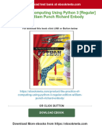 (PDF Download) The Practice of Computing Using Python 3 (Regular) Edition William Punch Richard Enbody Fulll Chapter